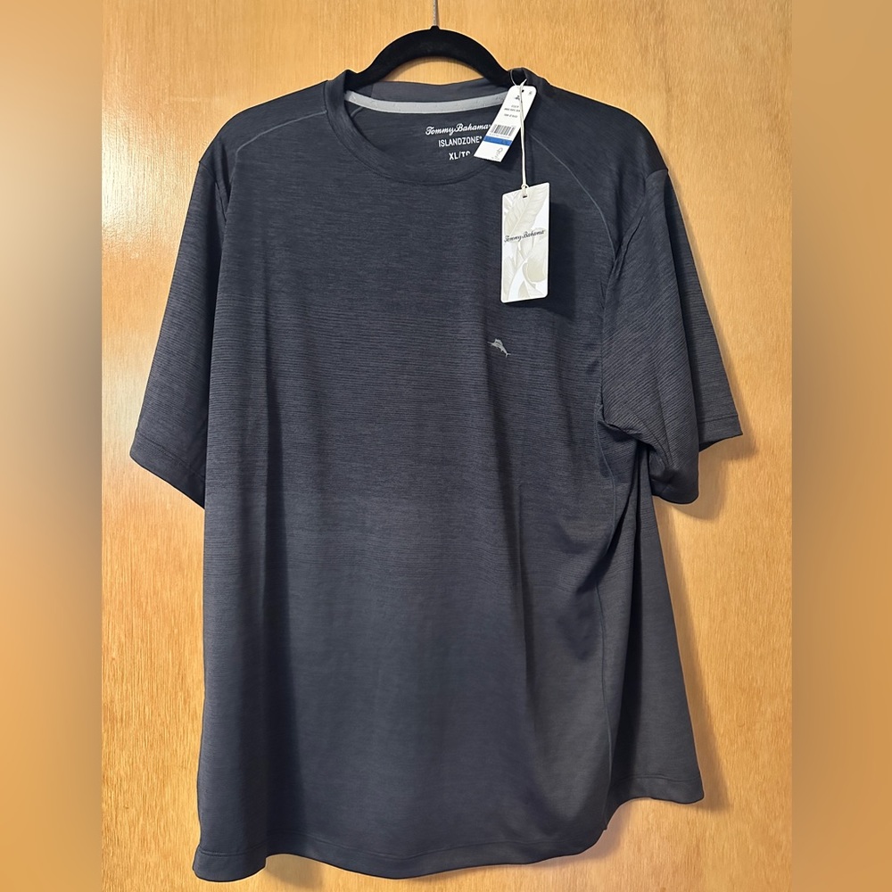 Tommy Bahama Ombré Tropic Crew, Jet Black NWT